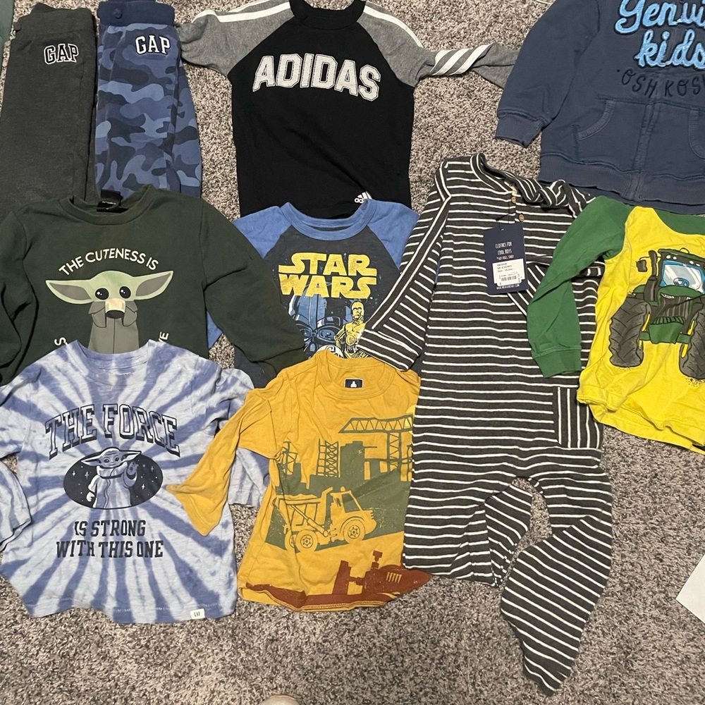 Lot of boys 2t clothing with one 3t and one 18-24 mo